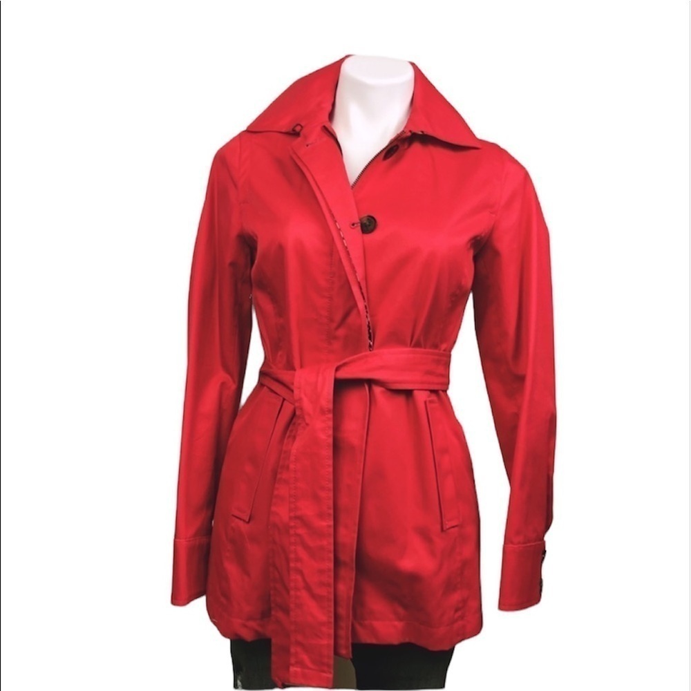 Banana Republic Red Trench Jacket S